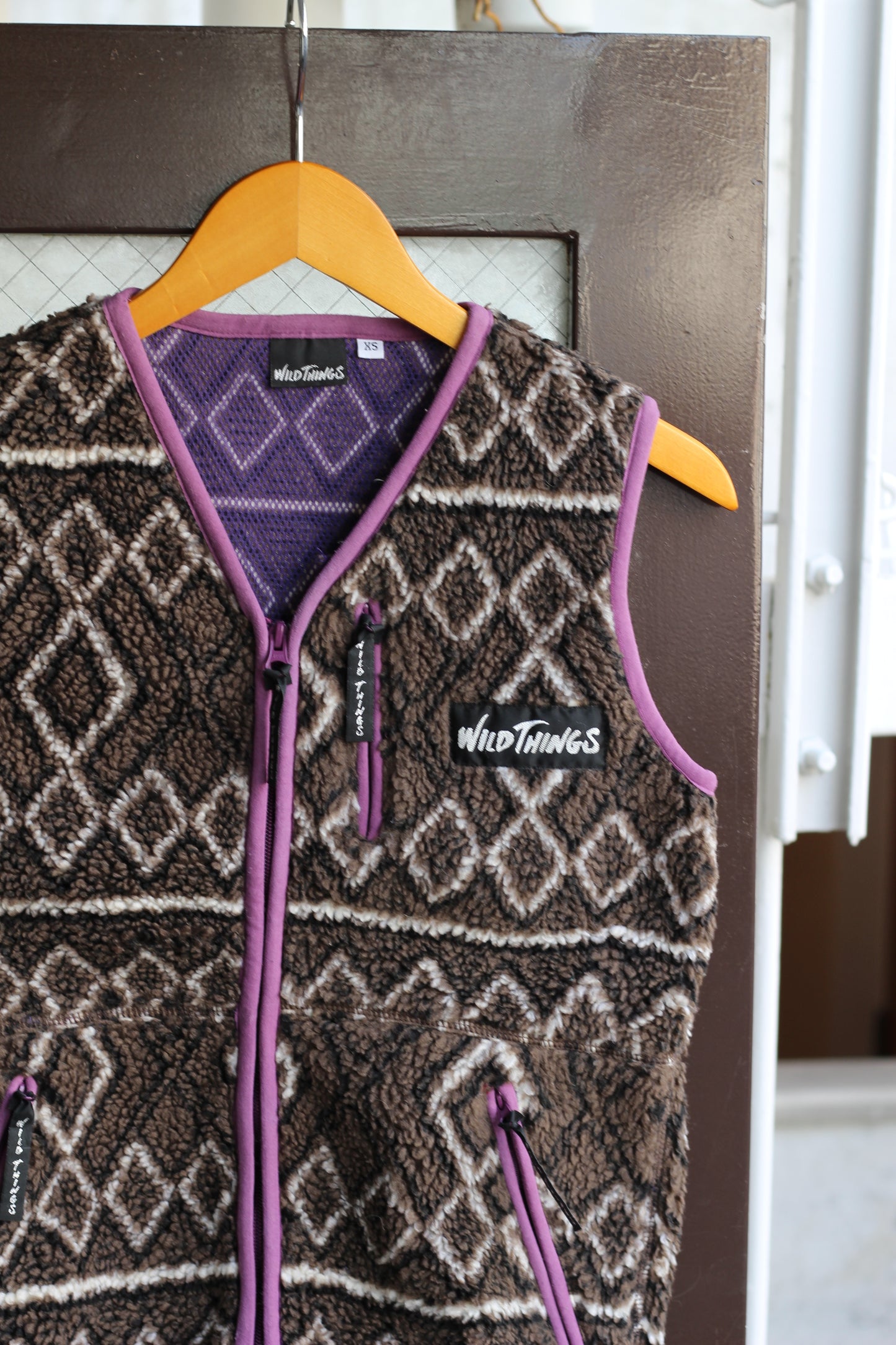 Wild Things & Made In Poland Vintage Boa Fleece Zip-Up Vest set x2点