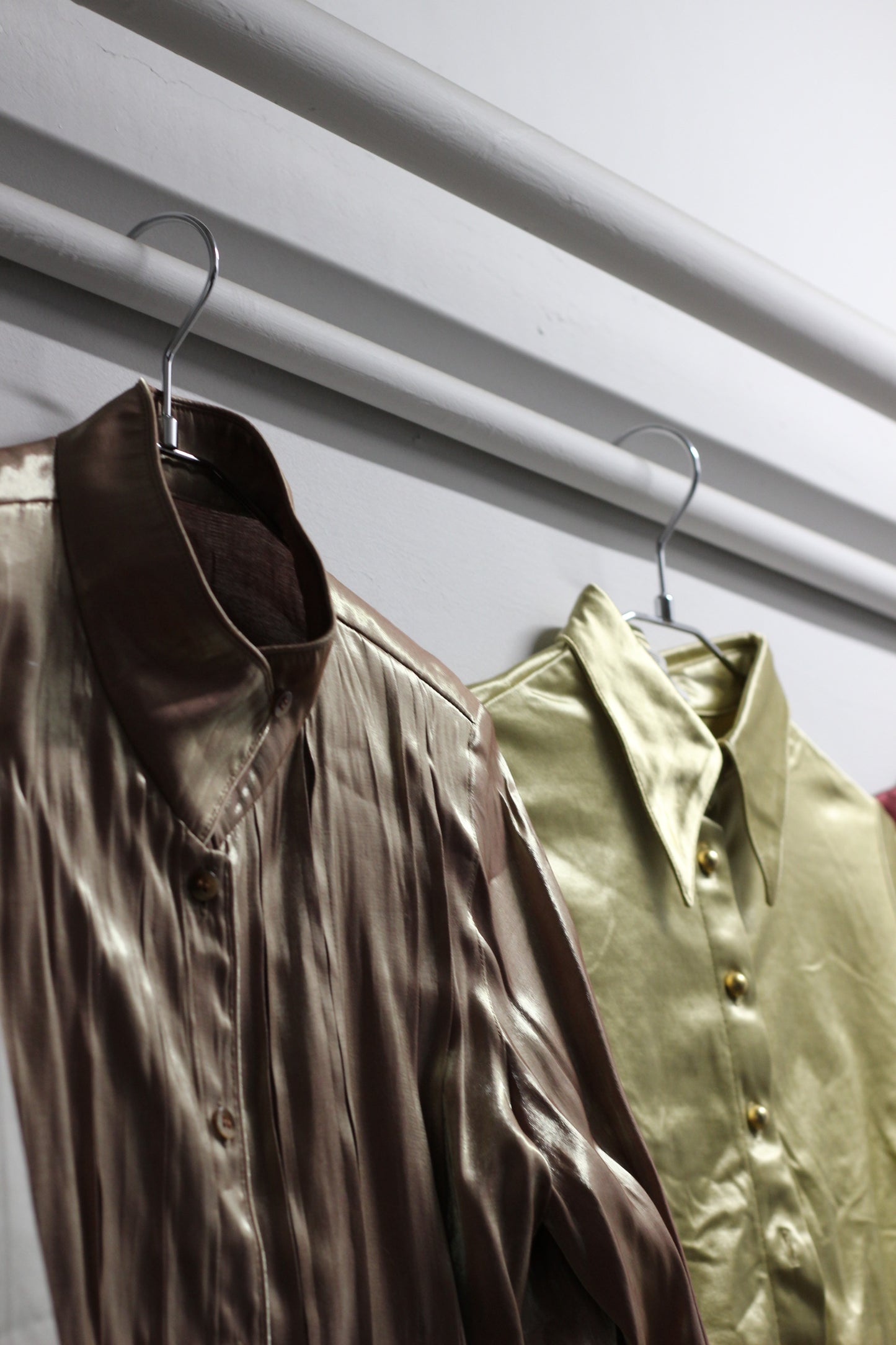 Vintage Satin Long Sleeve Blouse x9点