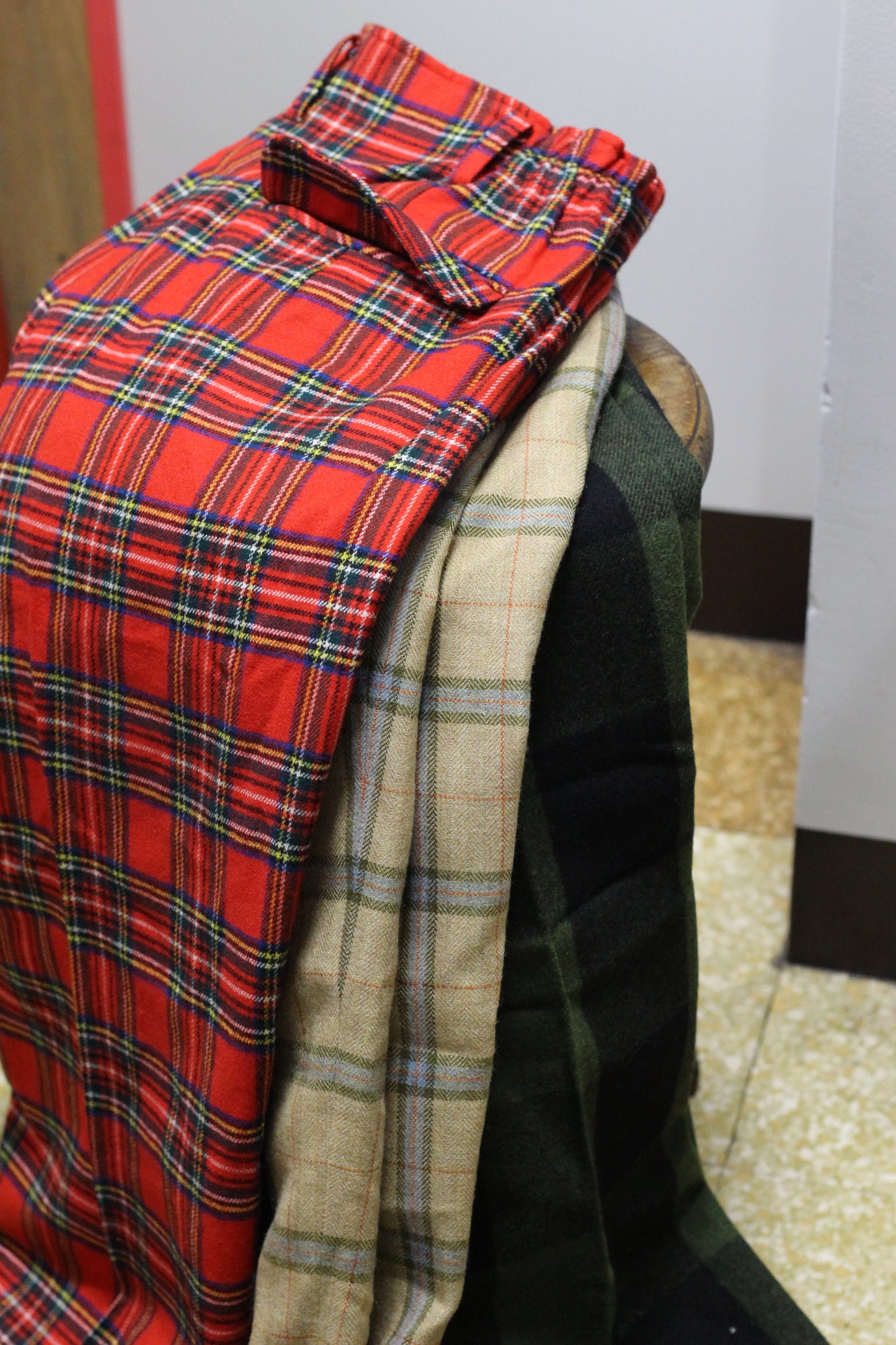 Women's Vintage Wool Check Bottoms x4点