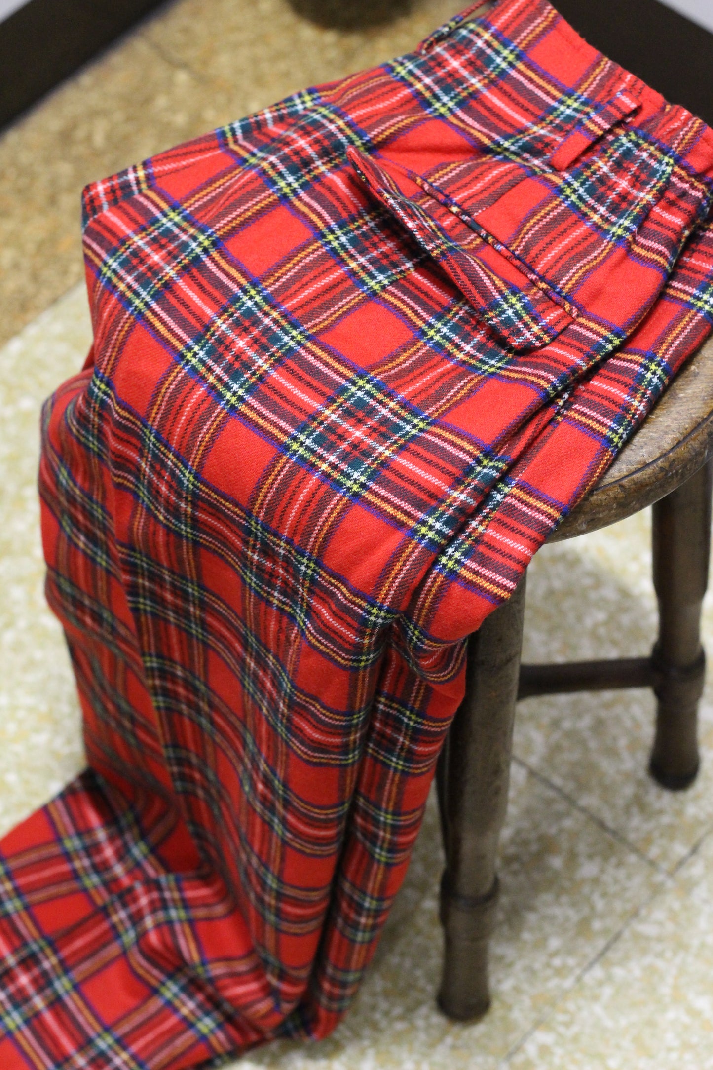 Women's Vintage Wool Check Bottoms x4点