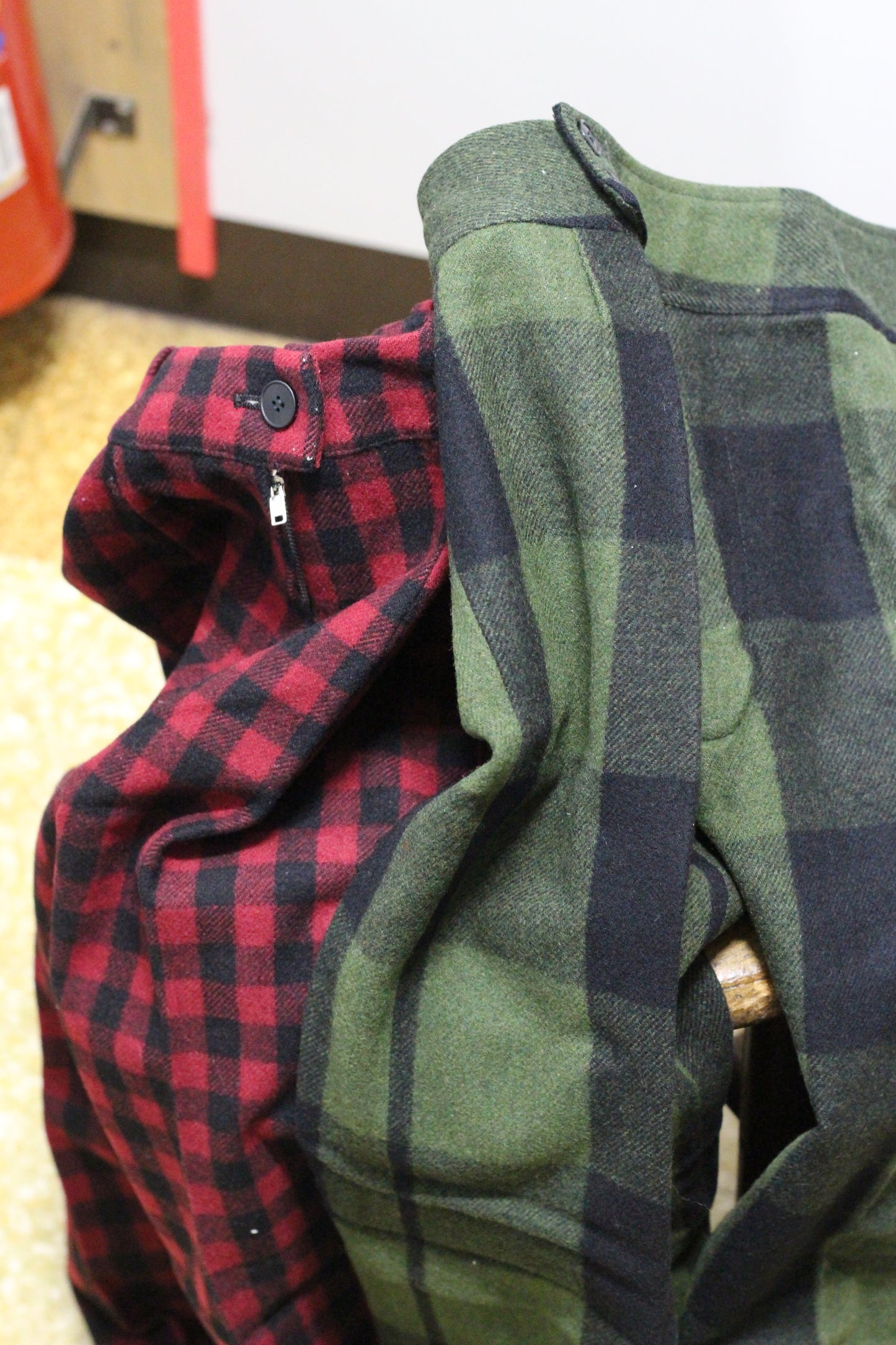 Women's Vintage Wool Check Bottoms x4点