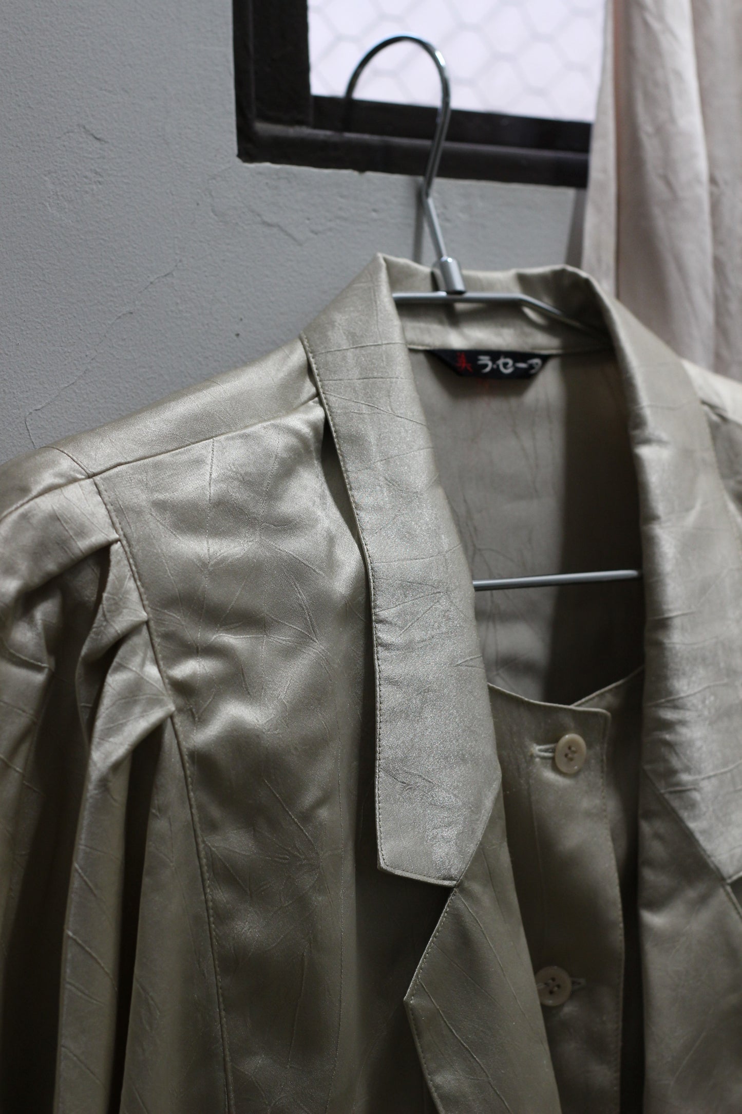Vintage Satin Long Sleeve Blouse x9点