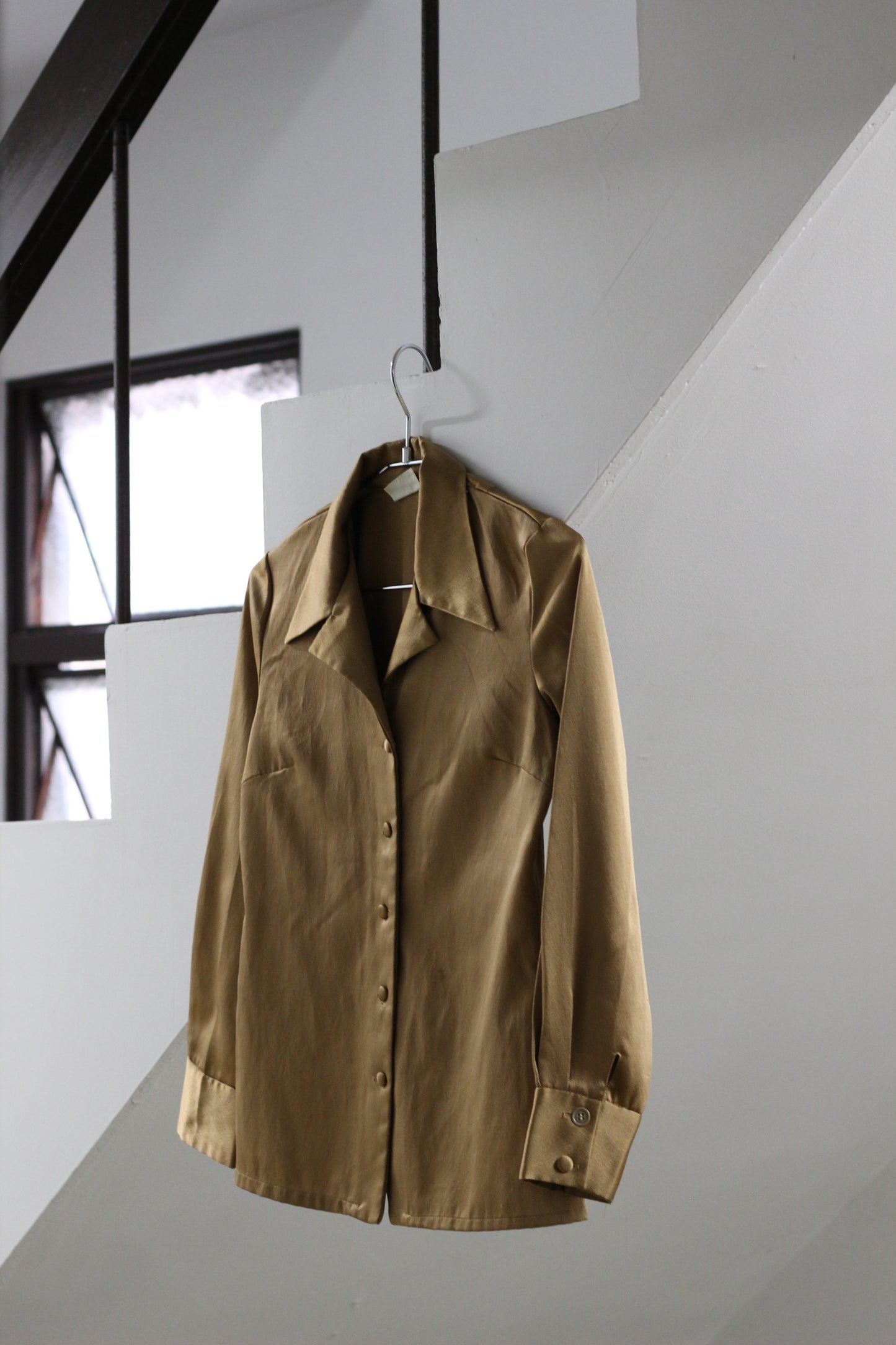 Vintage Satin Long Sleeve Blouse x9点