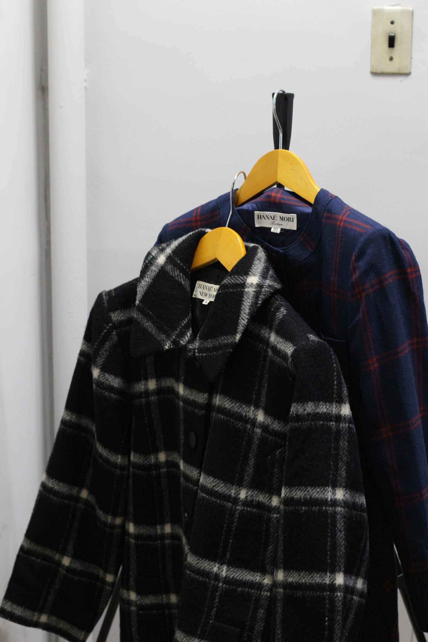 90's Dc Brand Hanae Mori Check Coat & One-Piece x2点