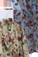 Vintage Flower Design Short Sleeve Blouse x10点