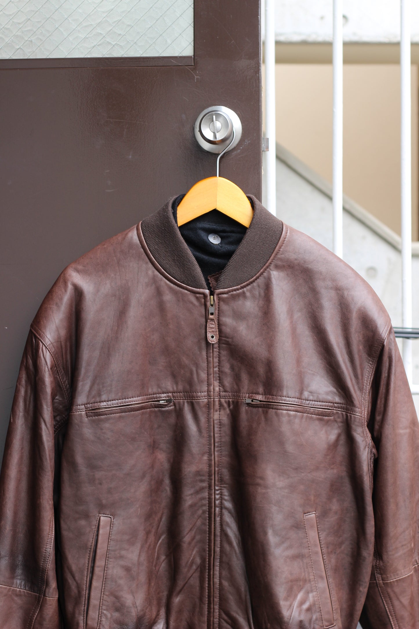 Men's Vintage Made In Italy Leather Jacket x2点