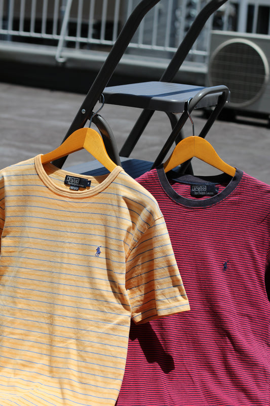 90-00's Polo Ralph Lauren Stripe Short Sleeve T-Shirt x2点