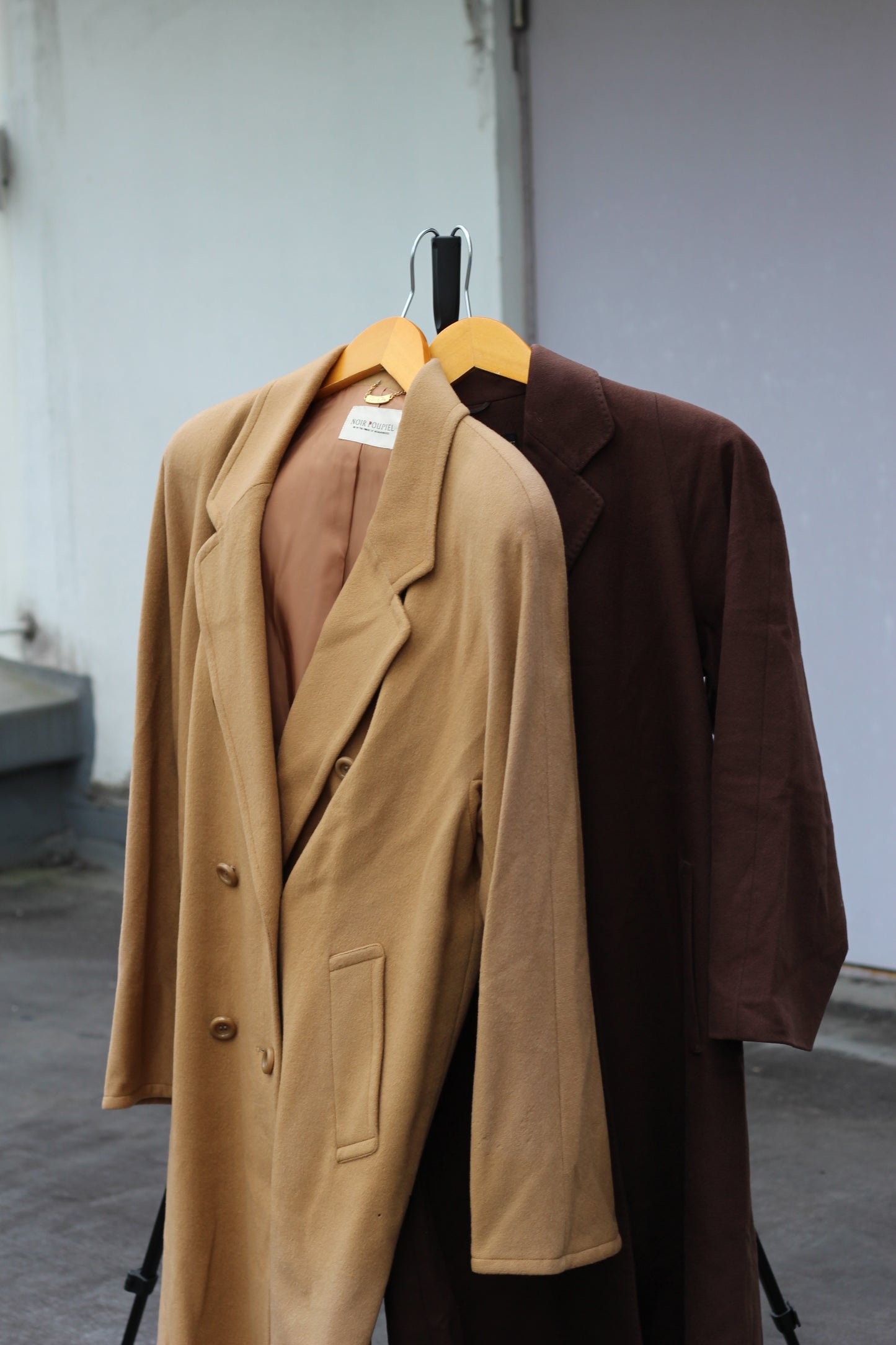 Women's 100% Cashmere Brown & Camel Coat x2点