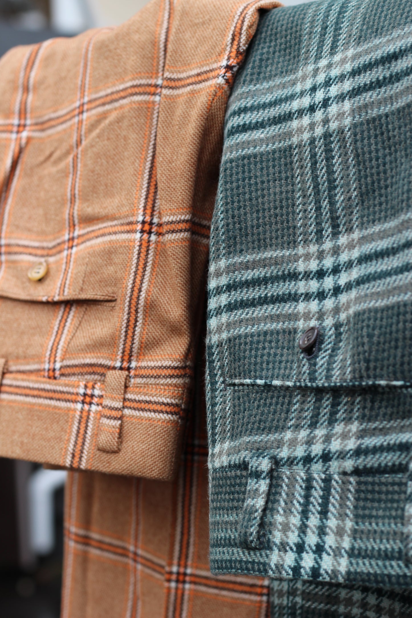 70's/80's Vintage Talon Zip Check Slacks x4点