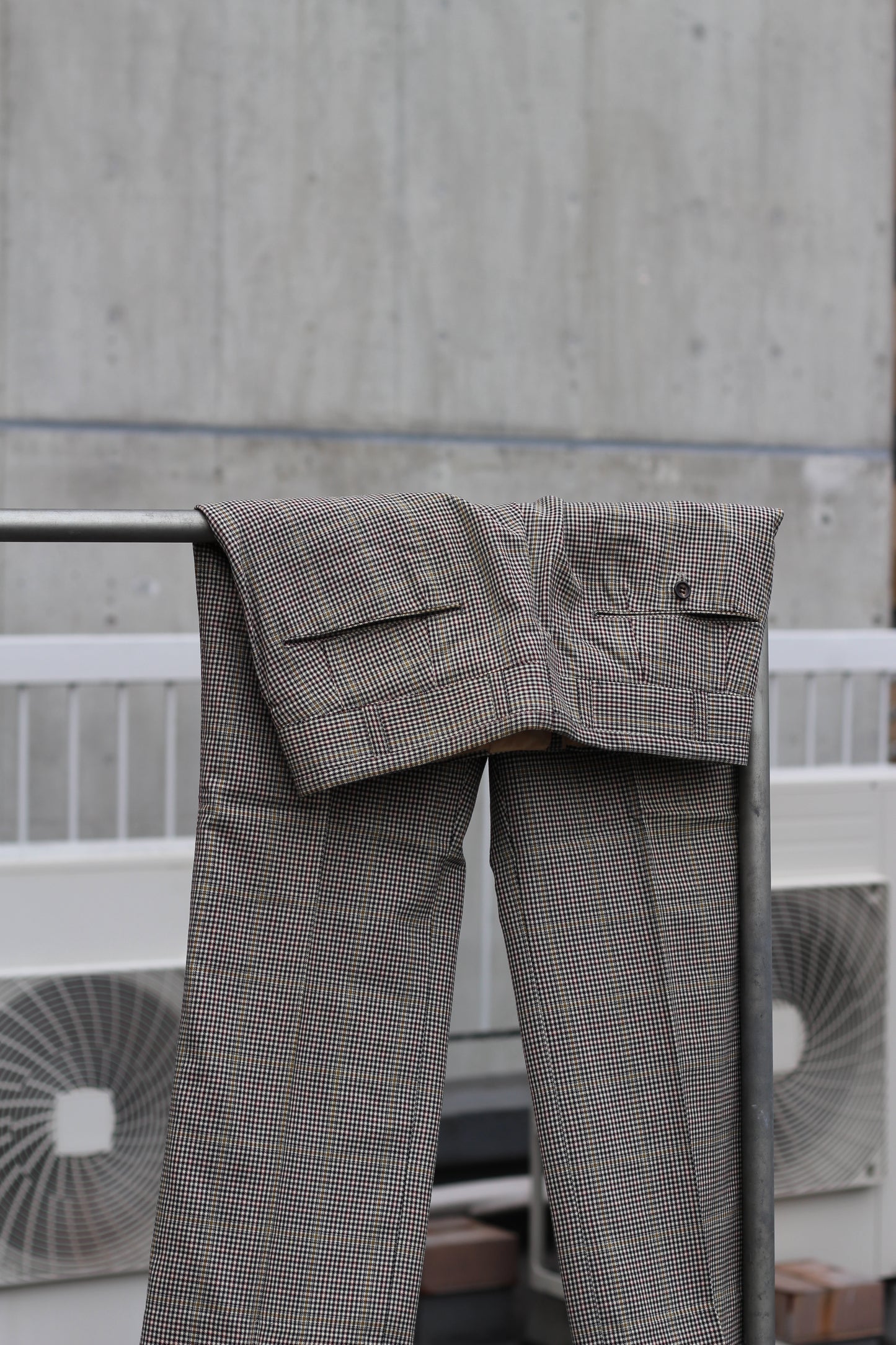 70's/80's Vintage Talon Zip Check Slacks x4点