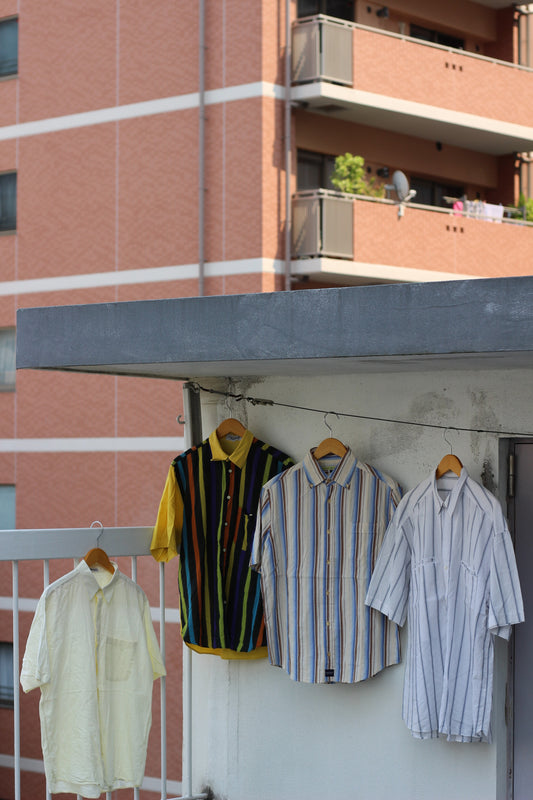 Men's Euro Vintage Short Sleeve Shirt x4点