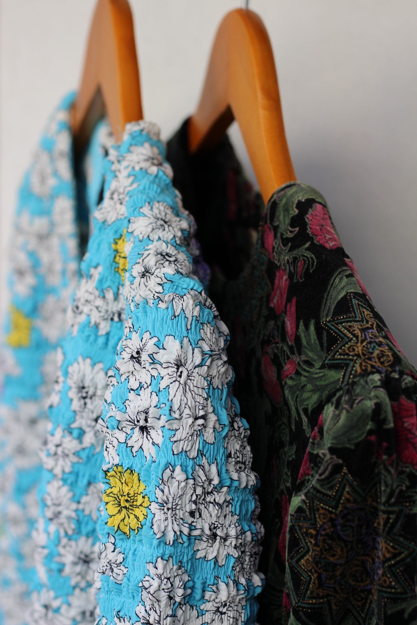 Japan vintage ladies Flower rétro jacket x2点