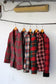 Japan vintage ladies red check rétro jacket x5点