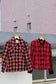 Japan vintage ladies red check rétro jacket x5点