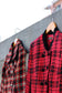 Japan vintage ladies red check rétro jacket x5点