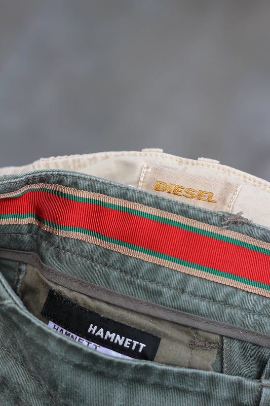 Diesel & Hamnett Y2K Style Cargo Shorts x2点