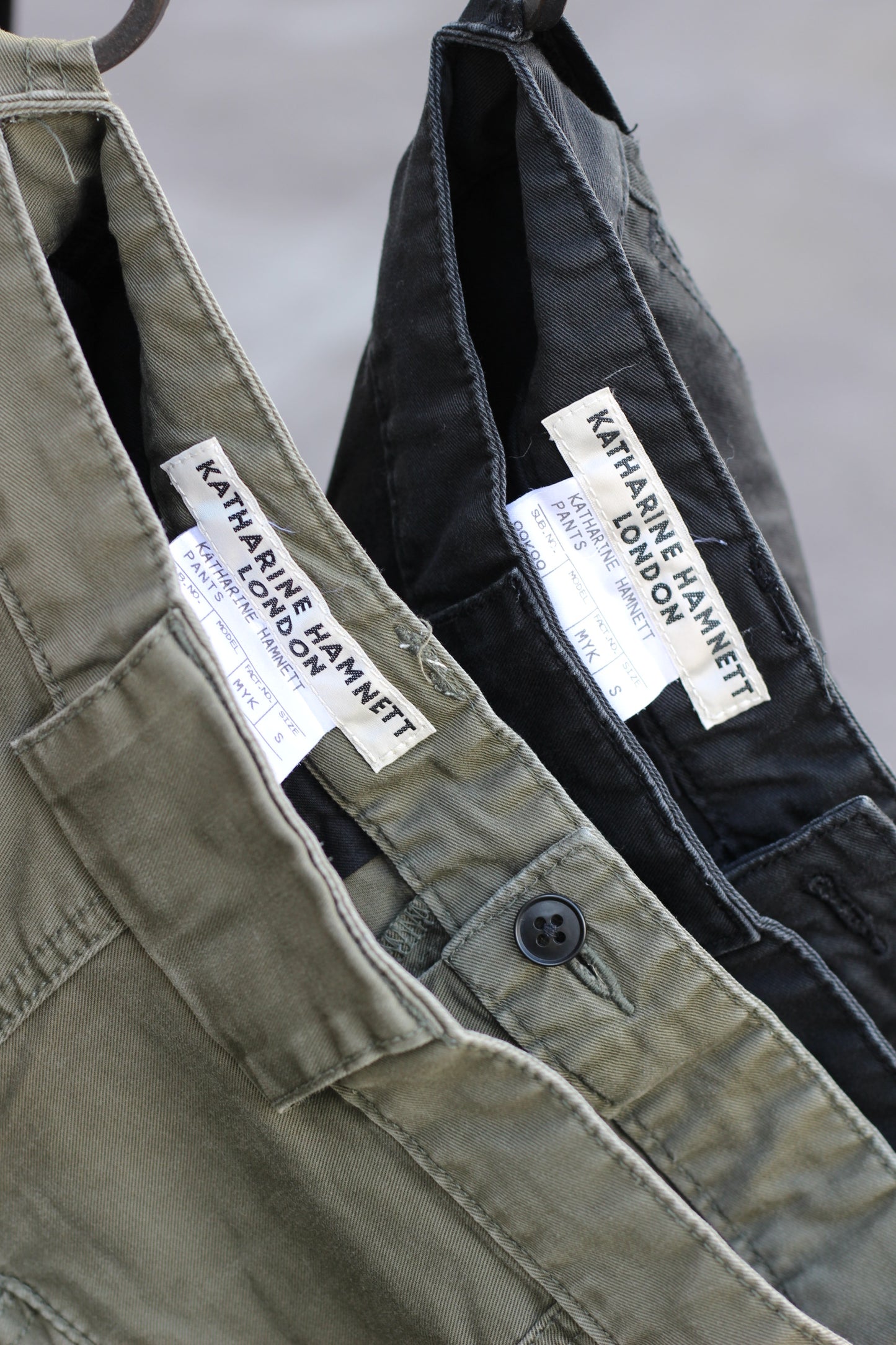 Y2K 00's Katharine Hamnett London Cargo Bottoms x2点
