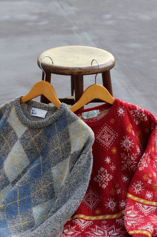 Men's Vintage Made In Scotland Knitwear x3点