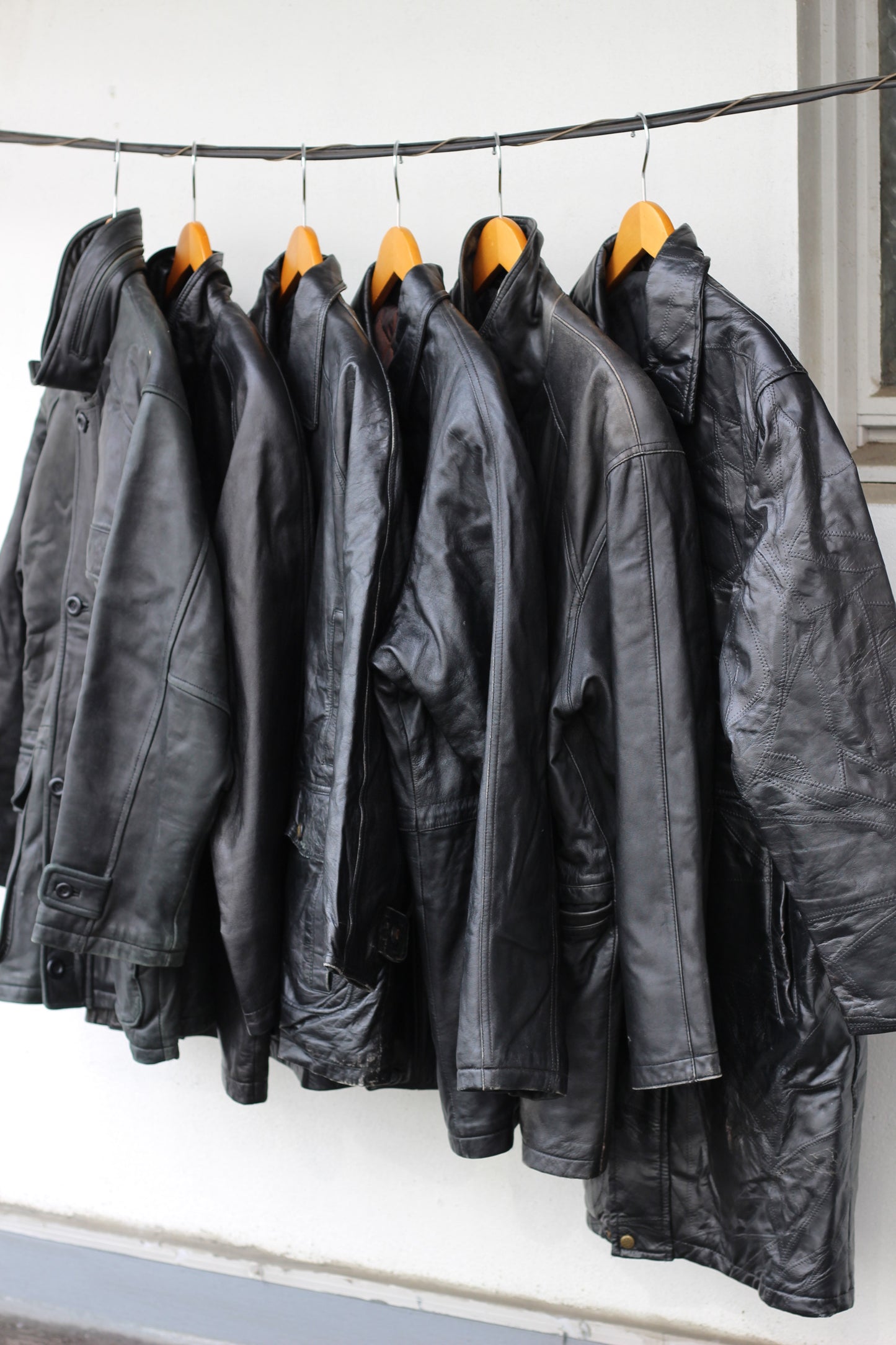 Men's leather jacket x11点