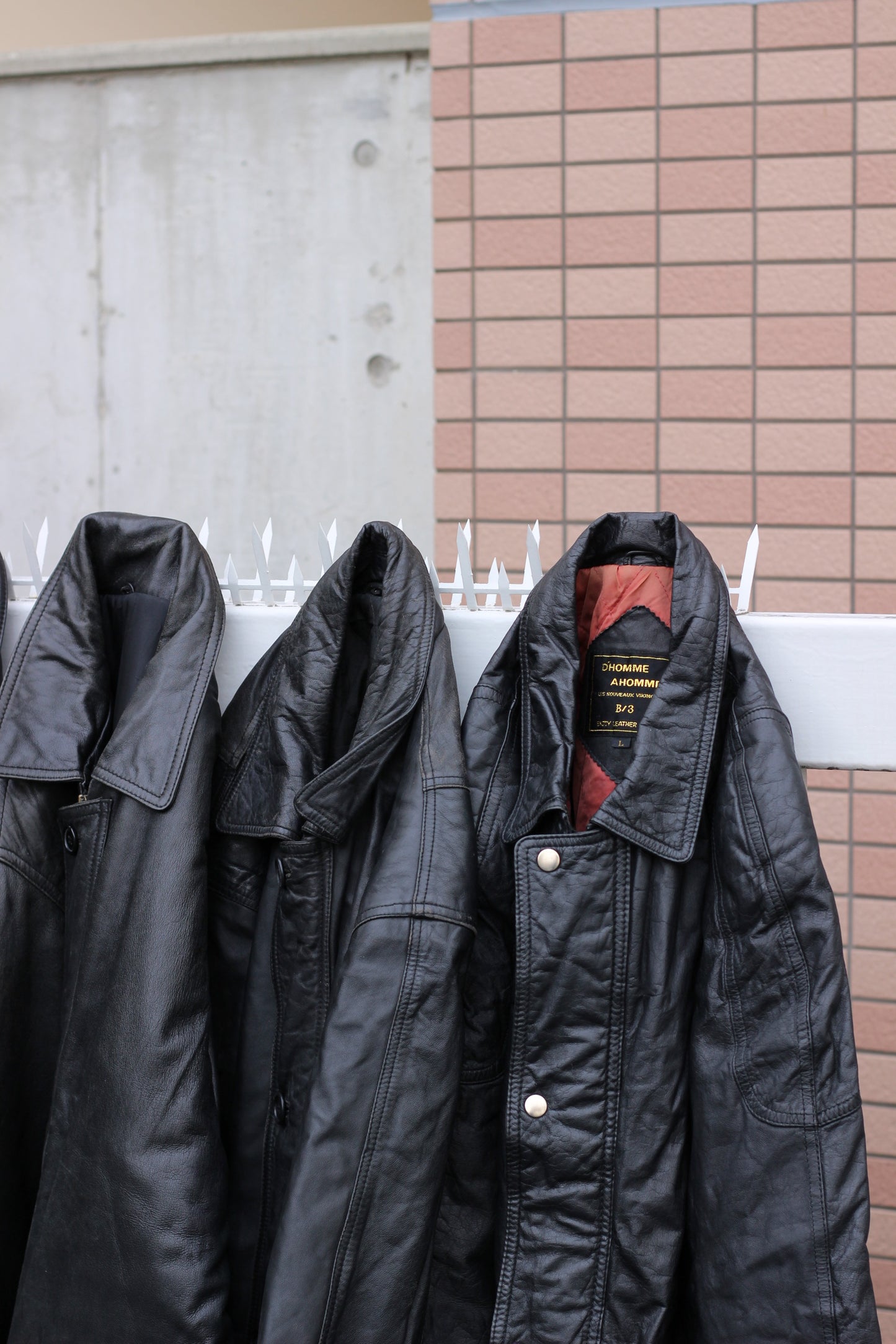 Men's leather jacket x11点