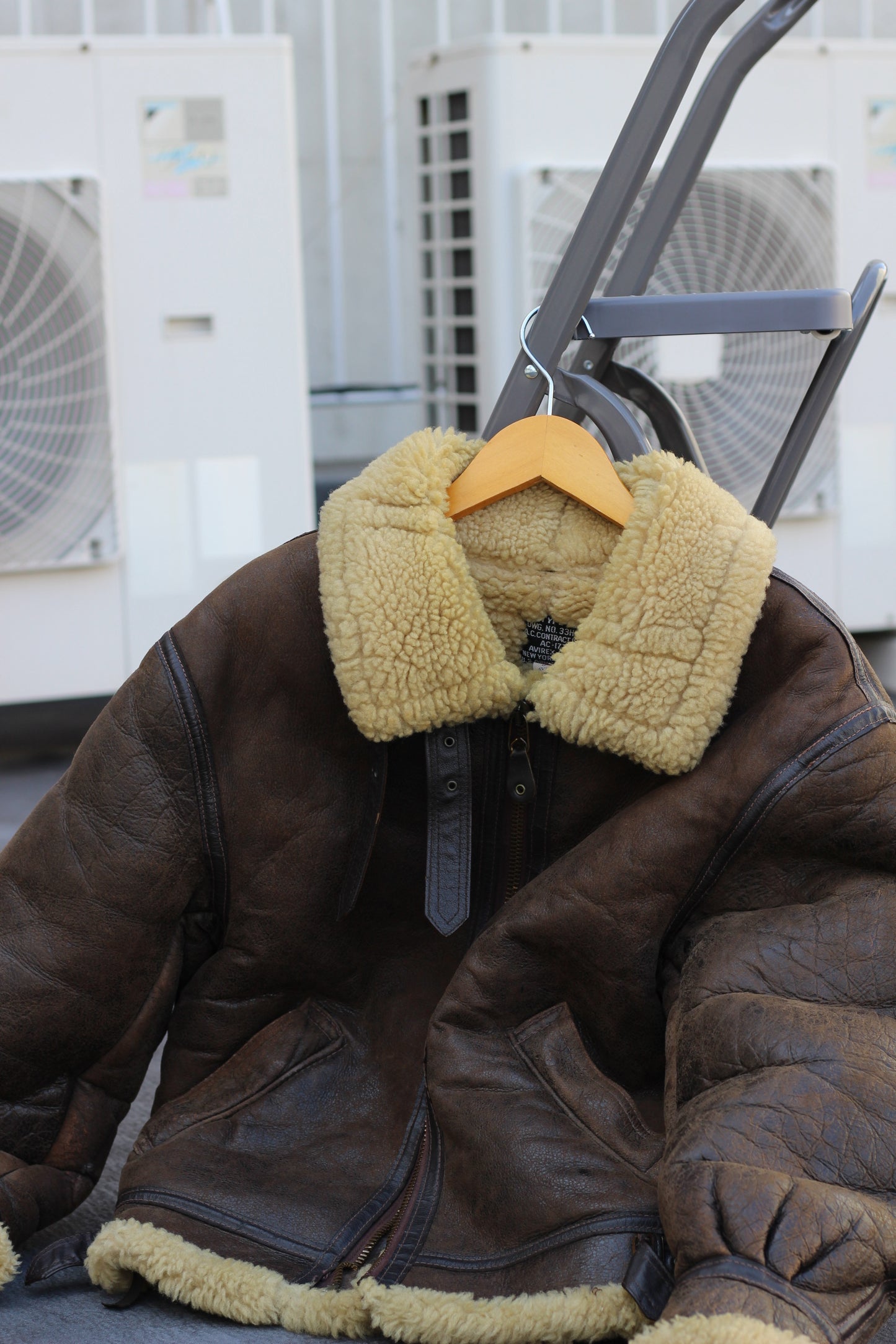 Made In Usa Vintage Mouton Coat & Avirex Flight Jacket x3点