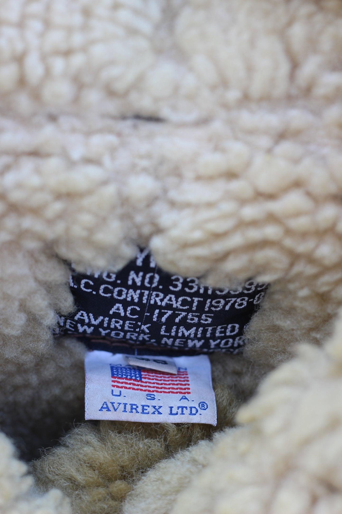 Made In Usa Vintage Mouton Coat & Avirex Flight Jacket x3点