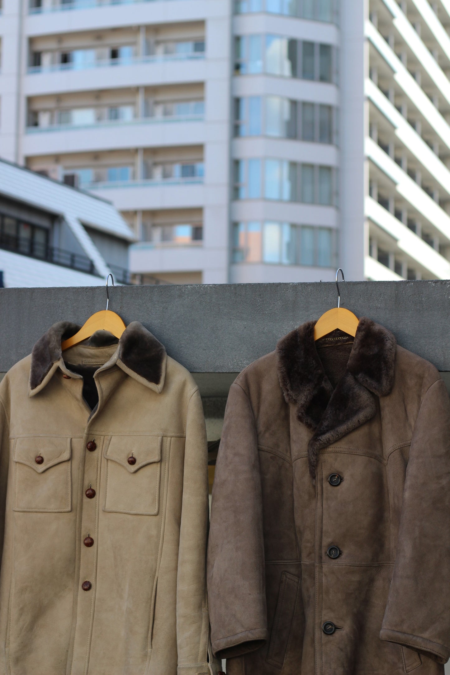 Made In Usa Vintage Mouton Coat & Avirex Flight Jacket x3点