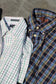 Men's USA brand Design Check Short Sleeve Shirt x15点