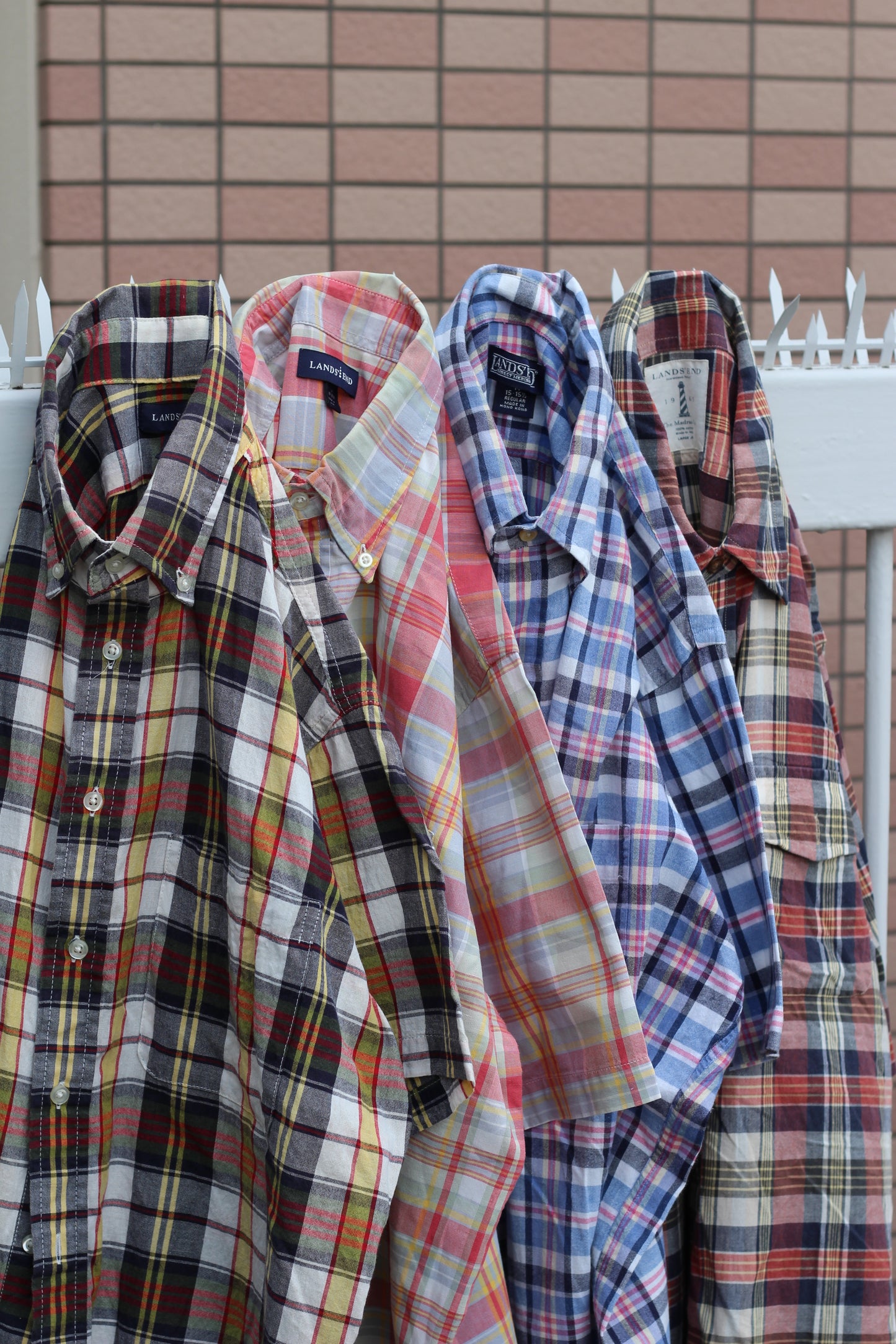 Old LANDS'END Men's Short Sleeve Shirt x7点