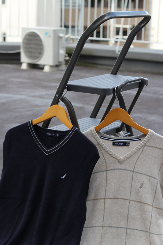 NAUTICA Cotton 100% Knit Sweatshirt & Vest x2点