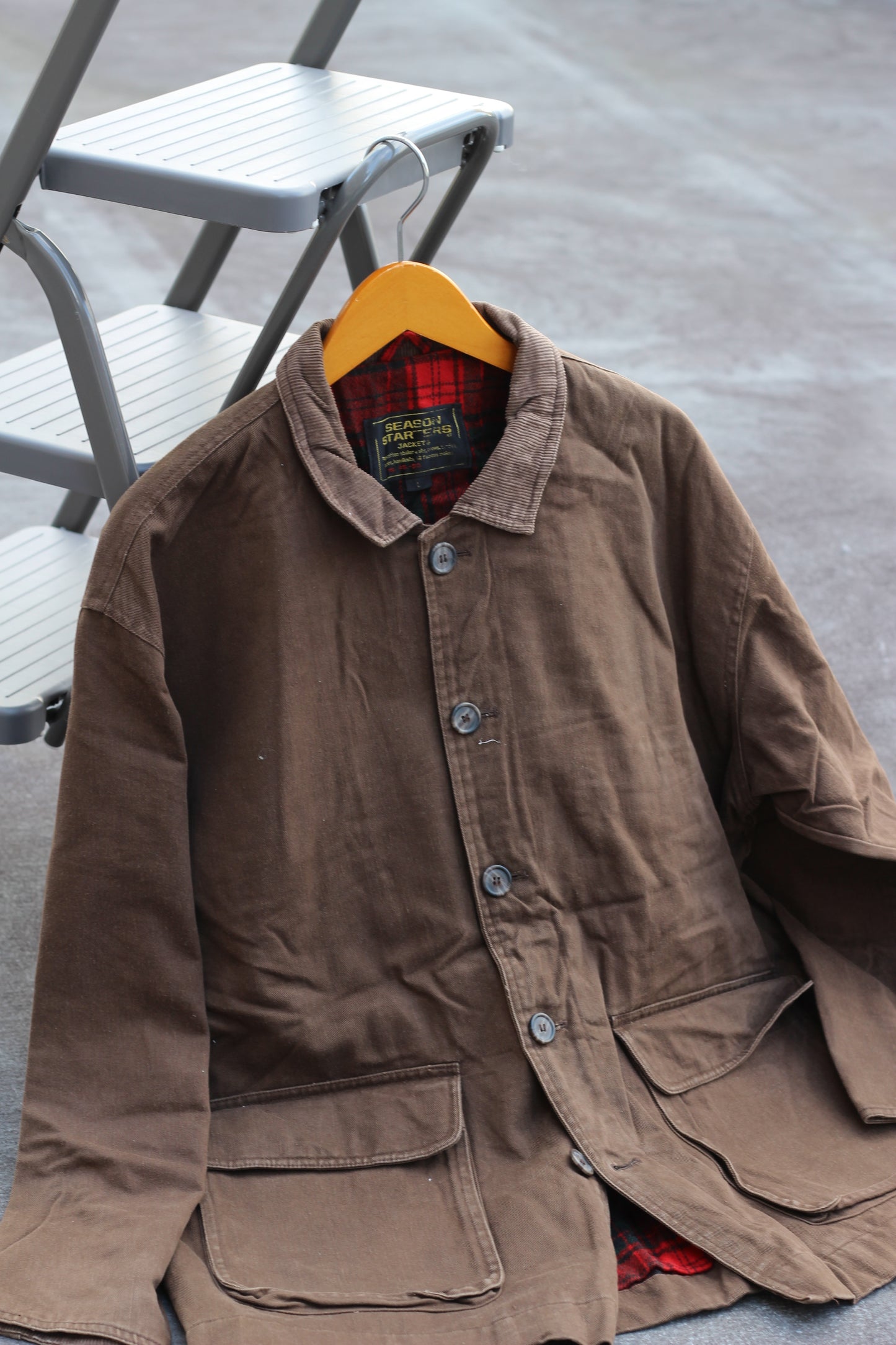 Men's Vintage Hunting-Style Jacket x4点