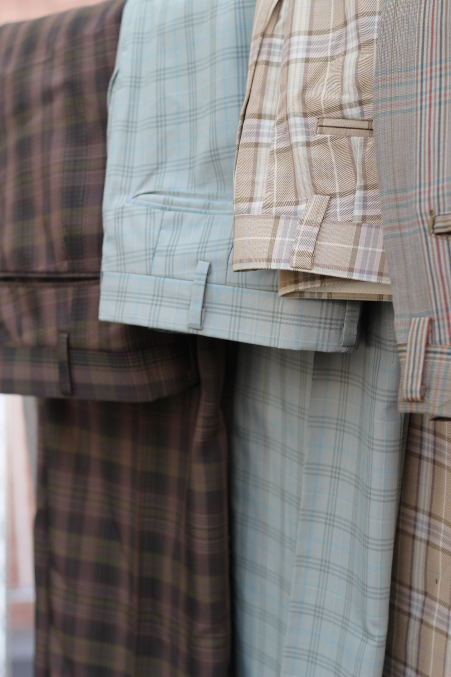 Men's Check Design Slacks x7点