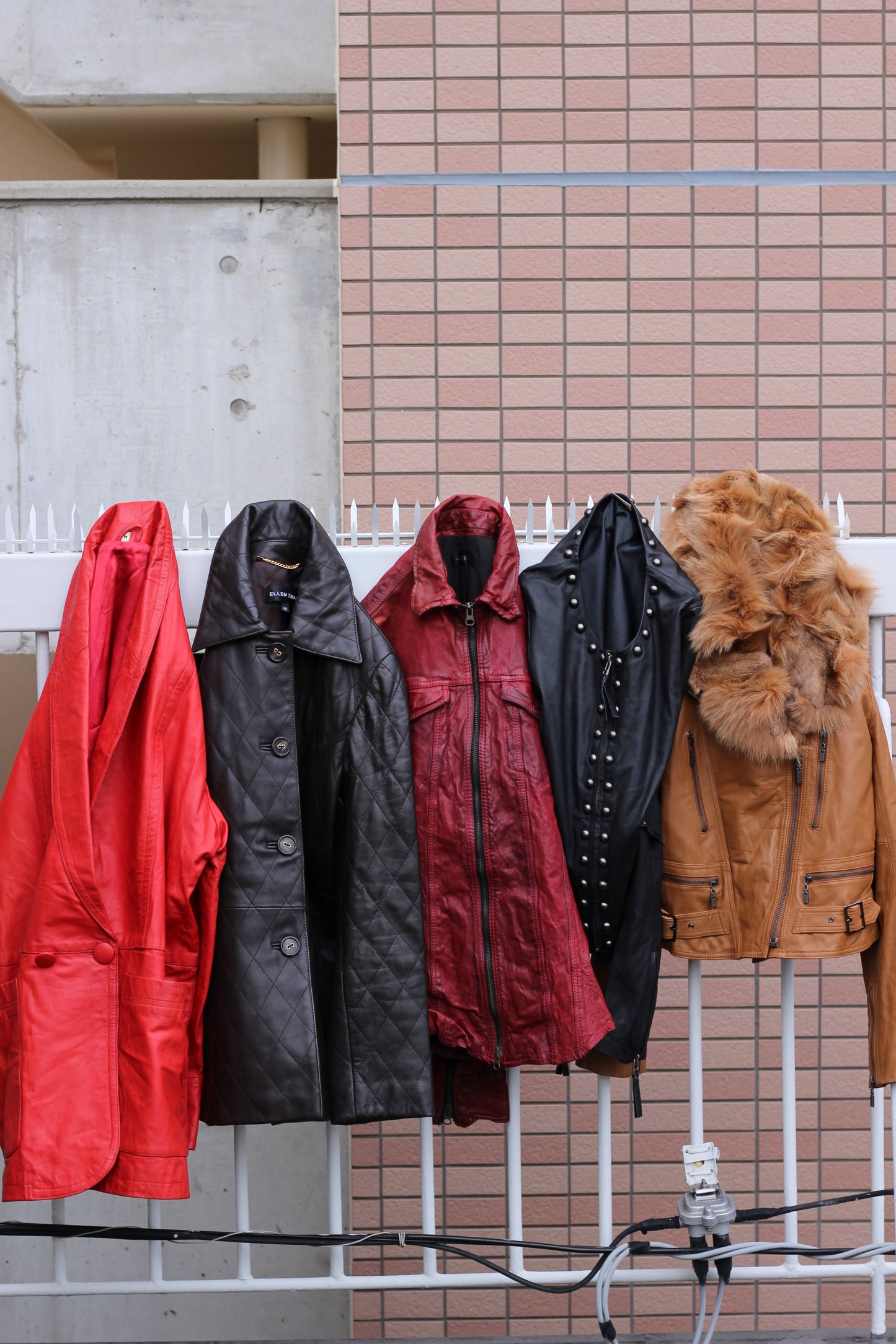 Ladies leather jacket & coat x7点