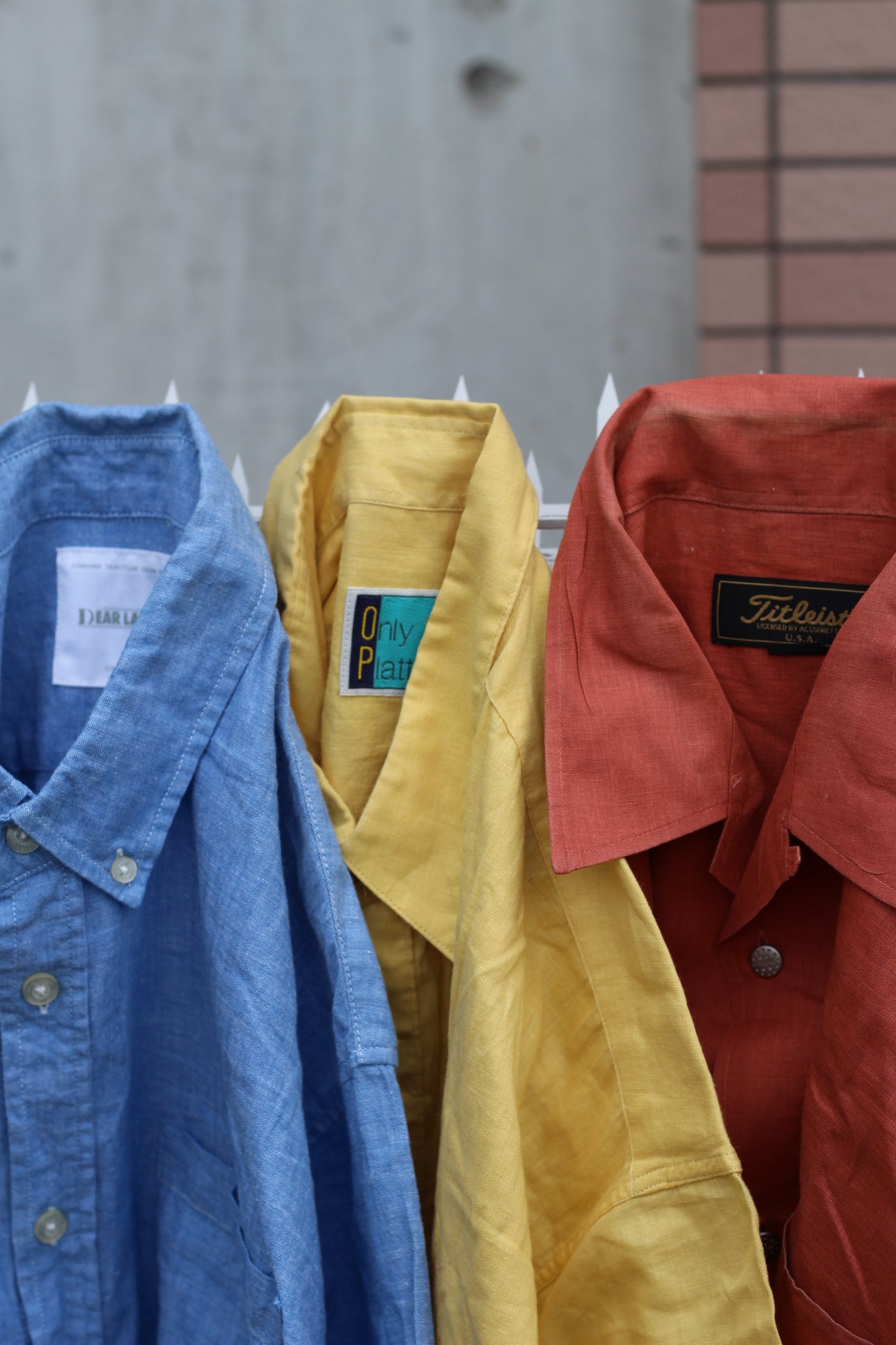 Men's Vintage Linen Blend Short Sleeve Shirt x8点