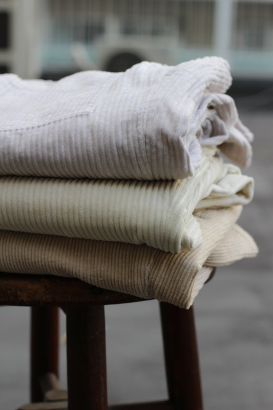 Men's Off-White Corduroy Bottoms x3点