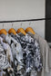 Men's White Design Open Collar Short Sleeve Shirt x14点