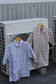 Men's White Design Open Collar Short Sleeve Shirt x14点