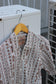 Men's White Design Open Collar Short Sleeve Shirt x14点