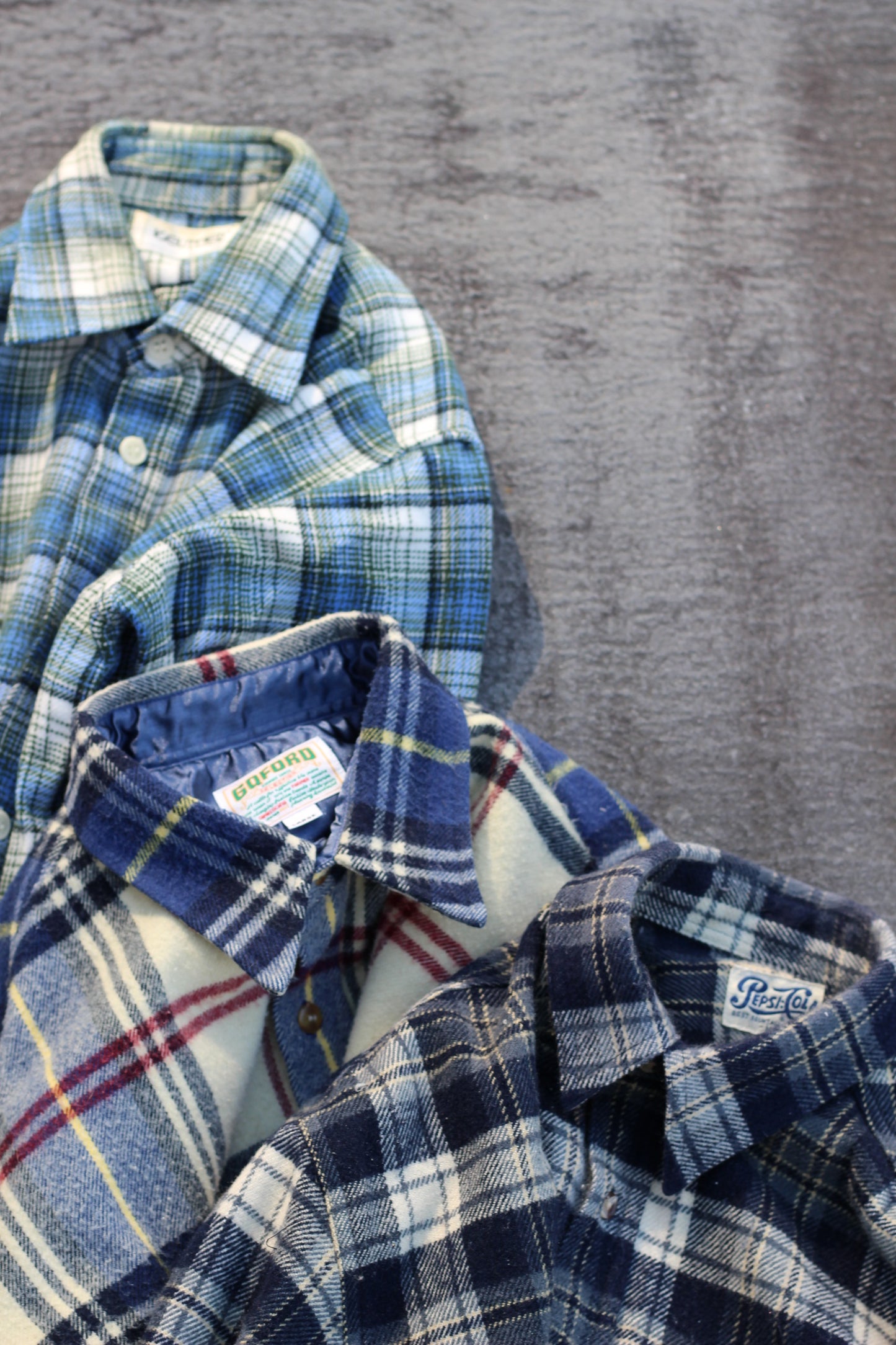 Men's wool check shirt x7点