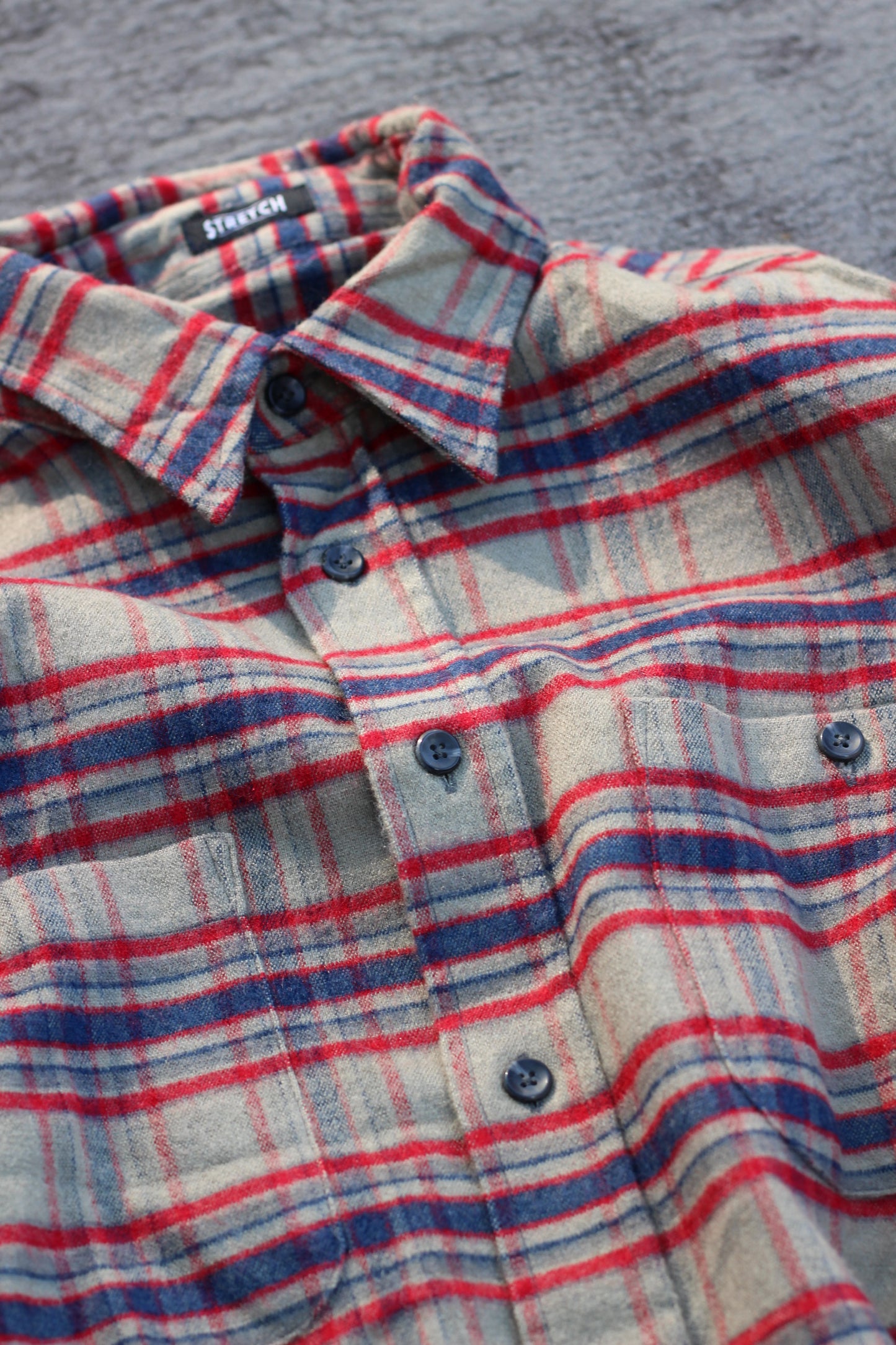 Men's wool check shirt x7点