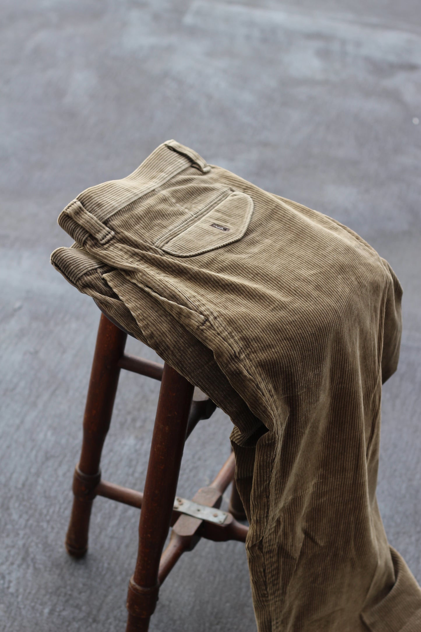Men's Brown Corduroy Wide Leg Bottoms x4点