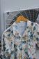 Men's White Design Open Collar Short Sleeve Shirt x14点