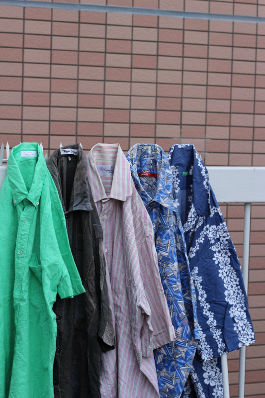 Made In Italy Men's Vintage Short Sleeve Shirt x5点