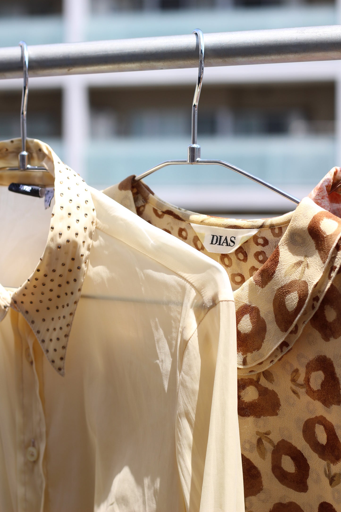 Vintage Sheer Design Long Sleeve Blouse x8点