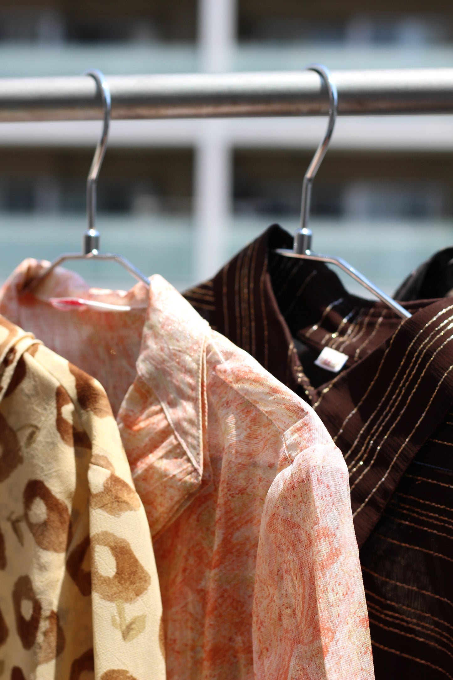 Vintage Sheer Design Long Sleeve Blouse x8点