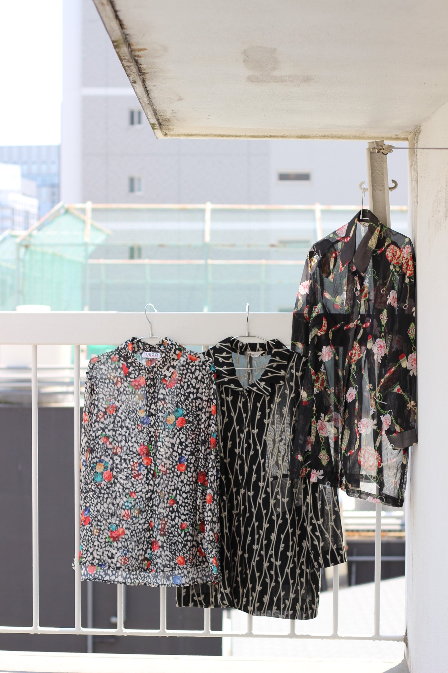 Vintage Sheer Design Long Sleeve Blouse x8点
