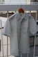 Men's Embroidery Design Open Collar Short Sleeve Shirt x5点