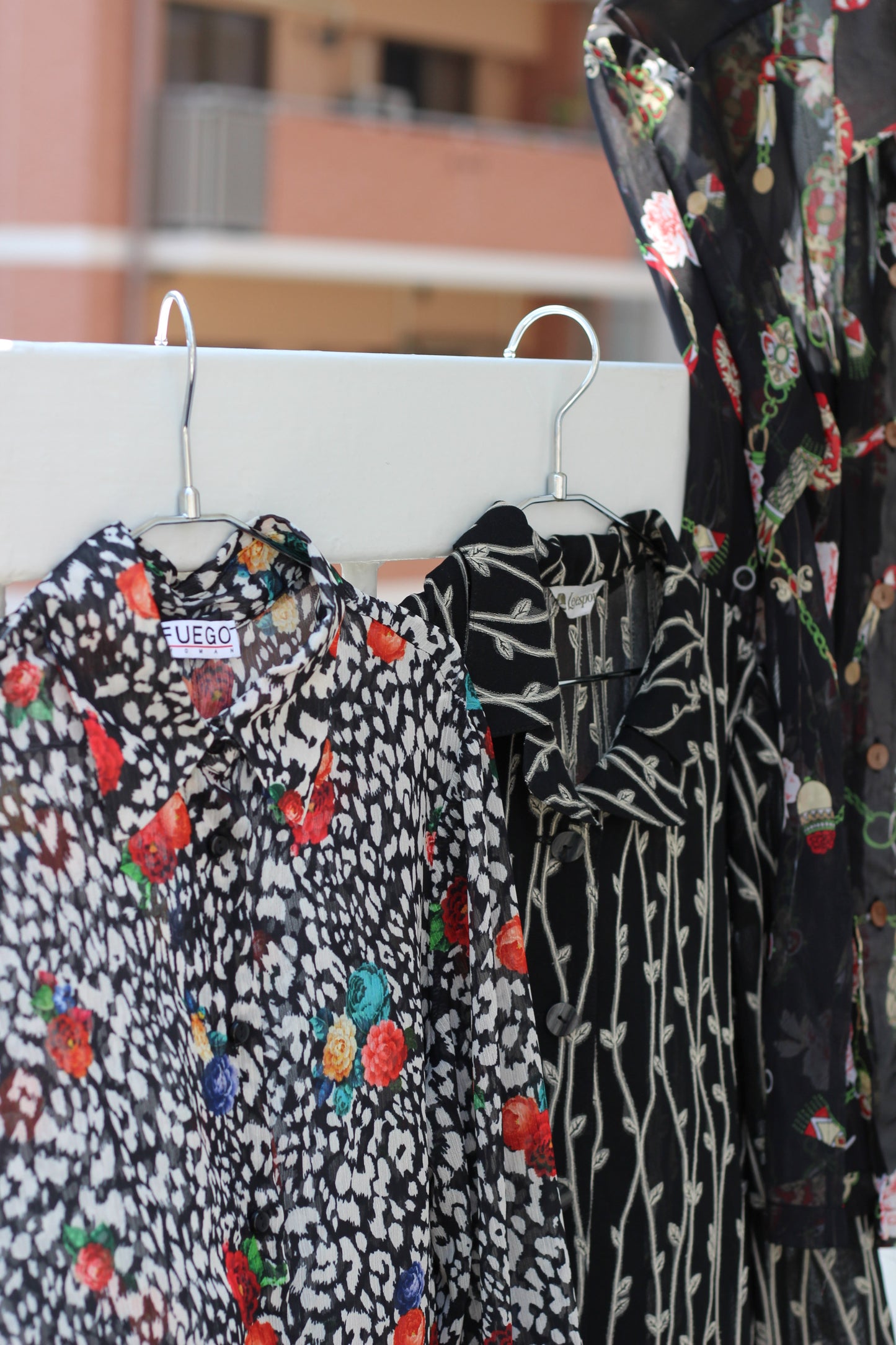 Vintage Sheer Design Long Sleeve Blouse x8点