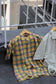 Men's Design Check Open Collar Short Sleeve Shirt x5点