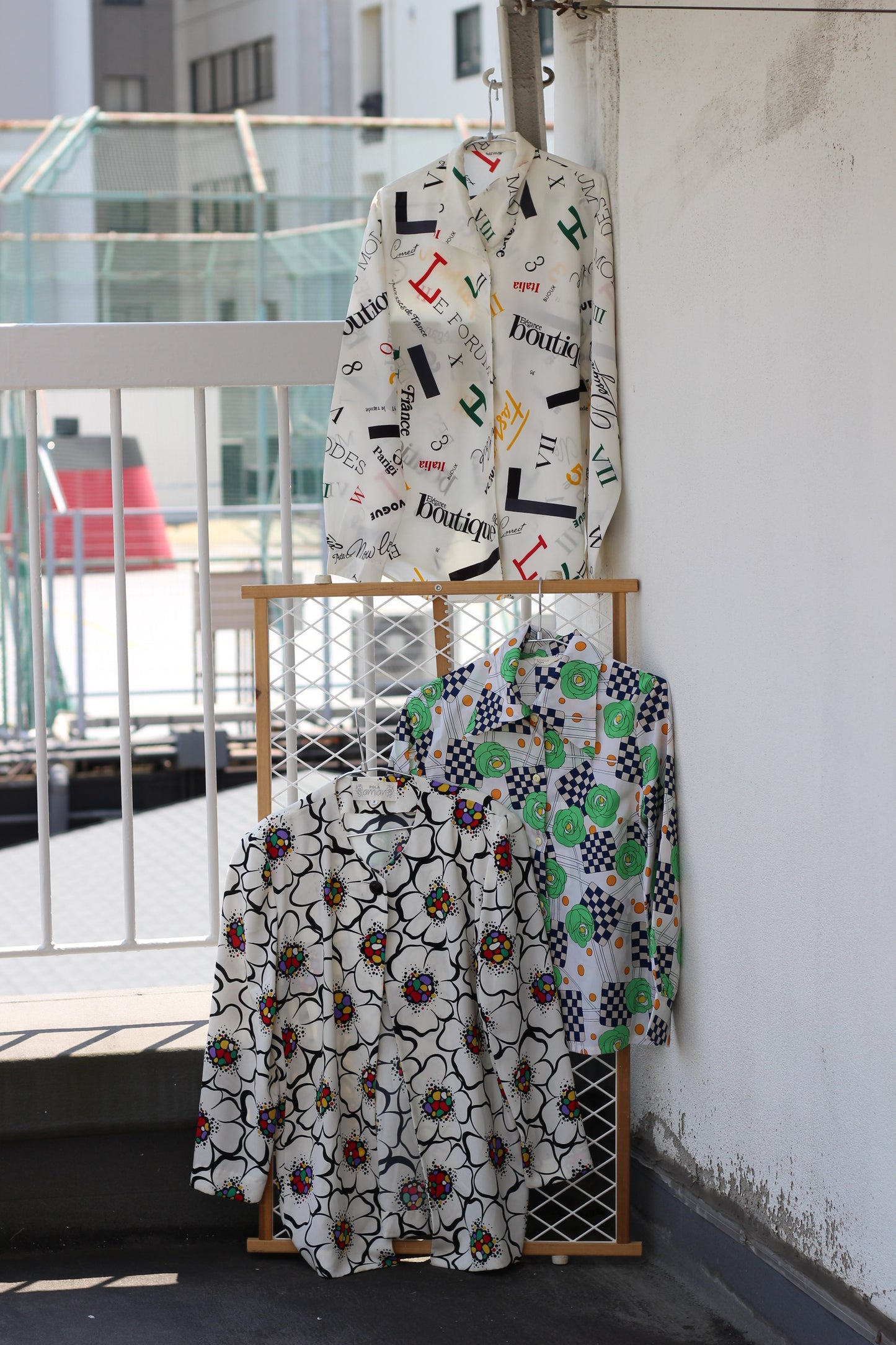Vintage Design Big Print Long Sleeve Blouse x10点